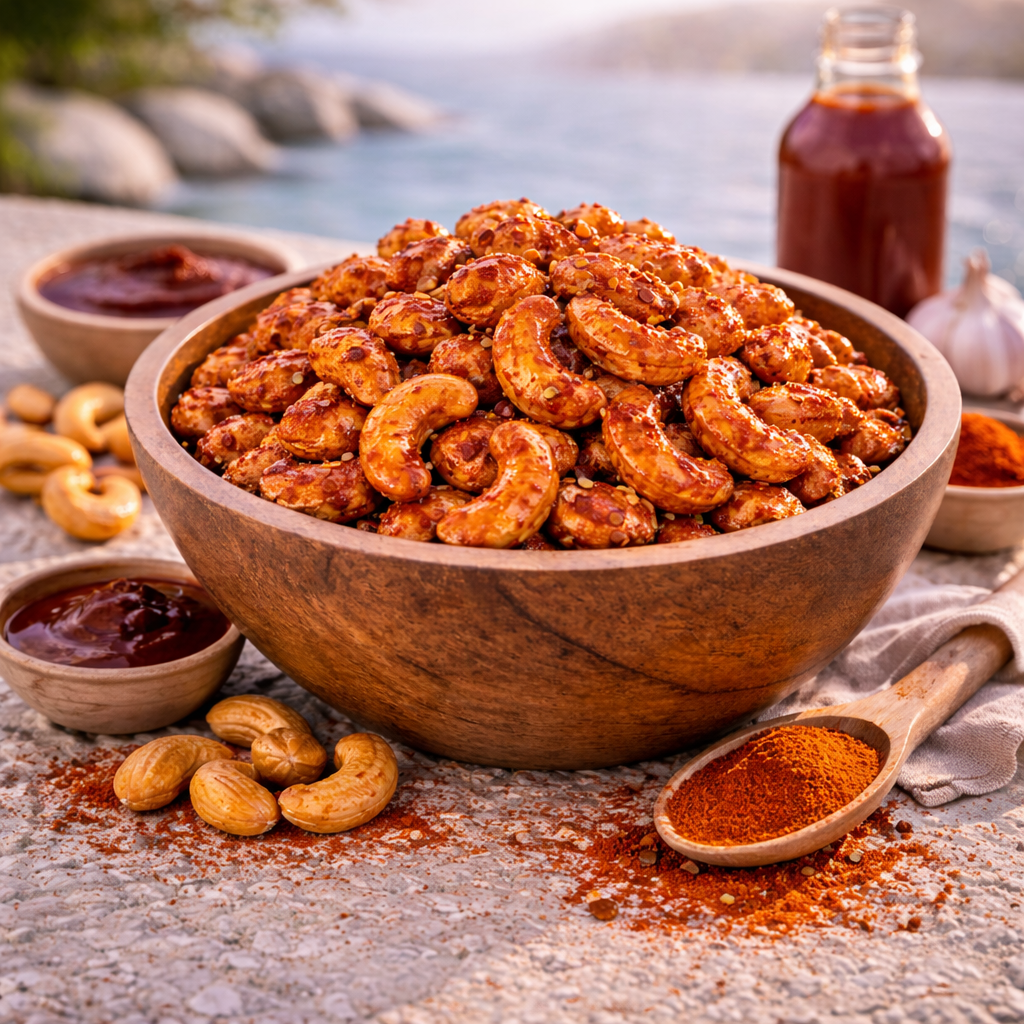 Noix de cajou frite saveur BBQ